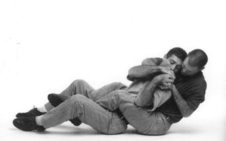 Release from arm-bar, on the floor